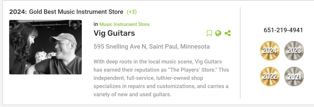 Vig Guitar Shop - Get inVIGoraTED - a luthier owned shop